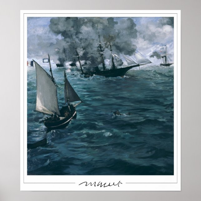 Póster de arte de Édouard Manet Zedign #94 (Frente)