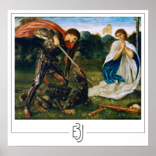 Póster de arte de Edward Burne-Jones Zedign #101