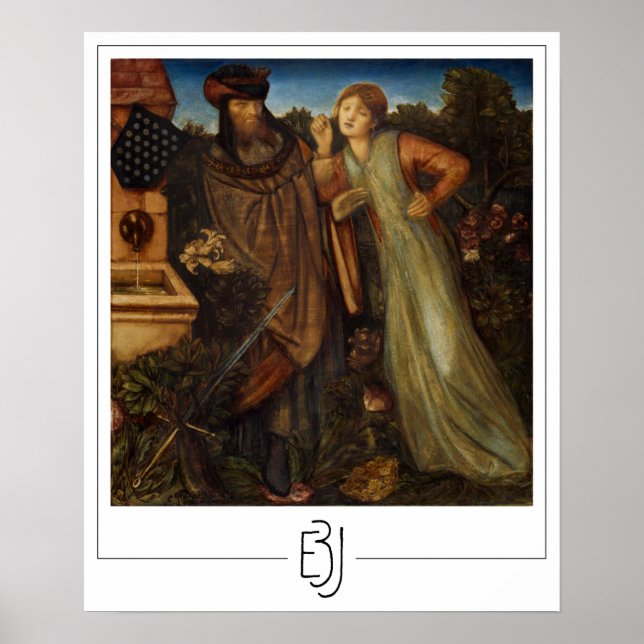 Póster de arte de Edward Burne-Jones Zedign #13 (Frente)