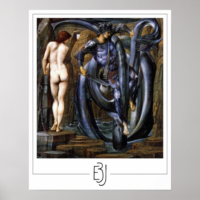 Póster de arte de Edward Burne-Jones Zedign #261 (Frente)
