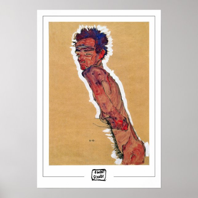 Póster de arte de Egon Schiele Zedign #286 (Frente)