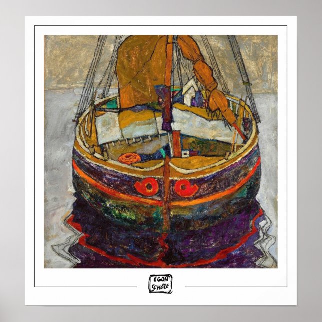 Póster de arte de Egon Schiele Zedign #318-2 (Frente)