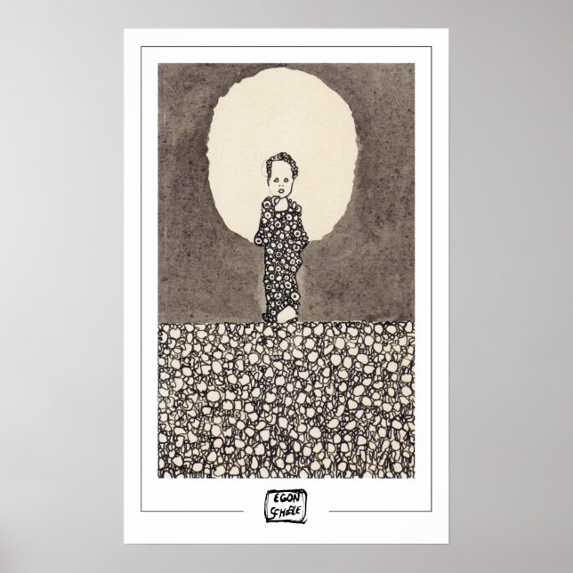 Póster de arte de Egon Schiele Zedign #95 (Frente)