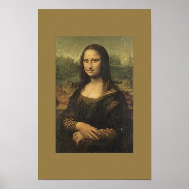 Poster de arte de época Monalisa (Frente)