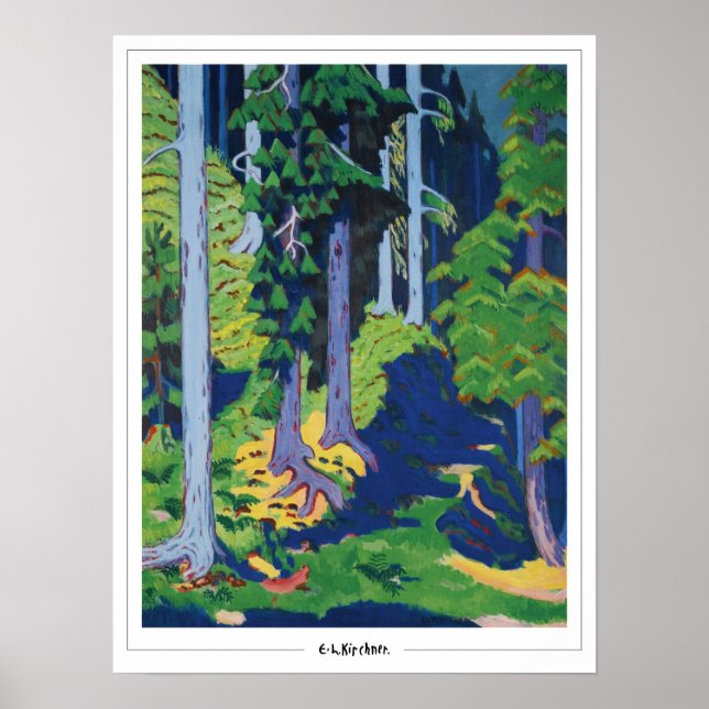Póster de arte de Ernst Ludwig Kirchner Zedign #41 (Frente)