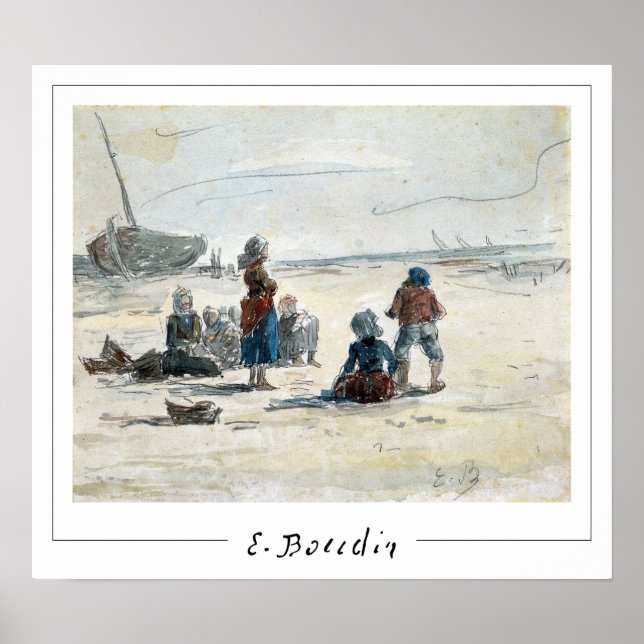 Póster de arte de Eugène Boudin Zedign #4 (Frente)