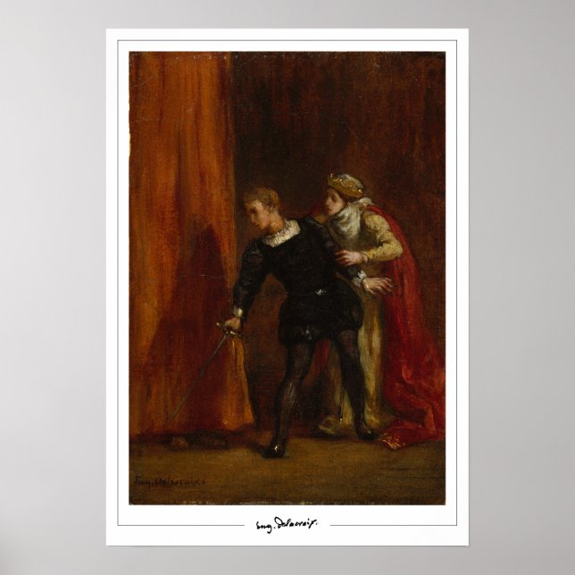 Póster de arte de Eugène Delacroix Zedign #716 (Frente)