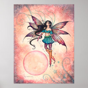 Póster de Arte de Fantasía de Hada Saltarina Estel