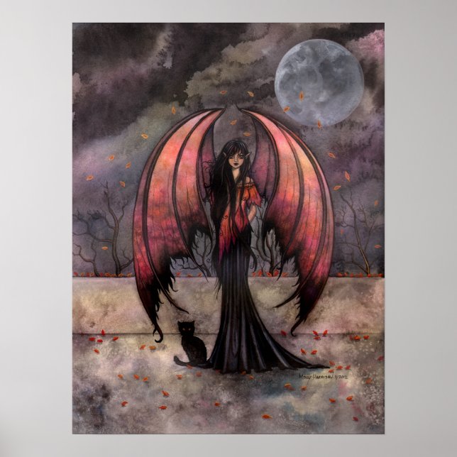 Póster de arte de fantasía de hadas góticas de mis (Frente)