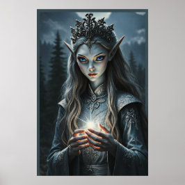 Póster de arte de fantasía de Sylvarae Nightwhispe