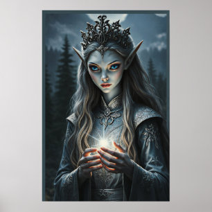 Póster de arte de fantasía de Sylvarae Nightwhispe
