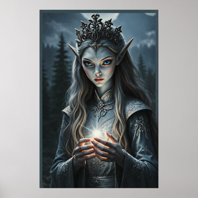 Póster de arte de fantasía de Sylvarae Nightwhispe (Frente)