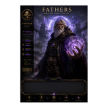 Póster de arte de fantasía épica del padre hechice