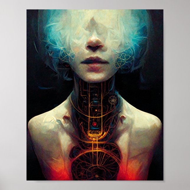 Poster de arte de ficción de ciencia de la vida ar (Frente)
