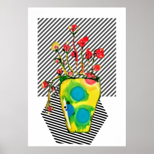 Poster de arte de flores