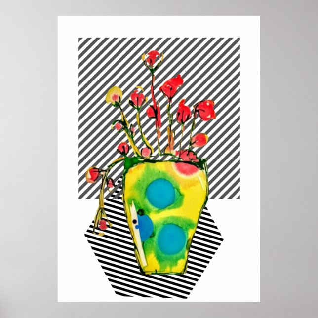 Poster de arte de flores (Frente)