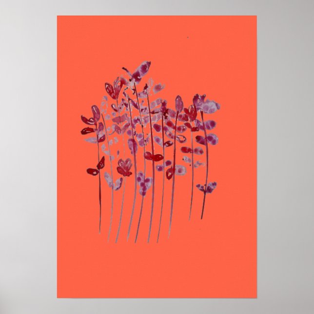 Poster de arte de flores (Frente)