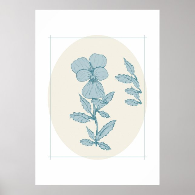 Poster de arte de flores (Frente)