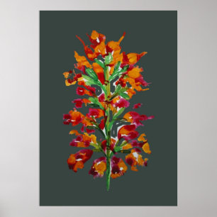 Poster de arte de flores