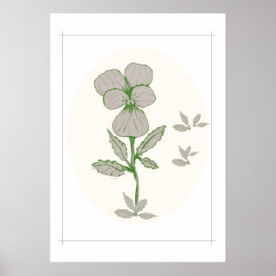 Poster de arte de flores