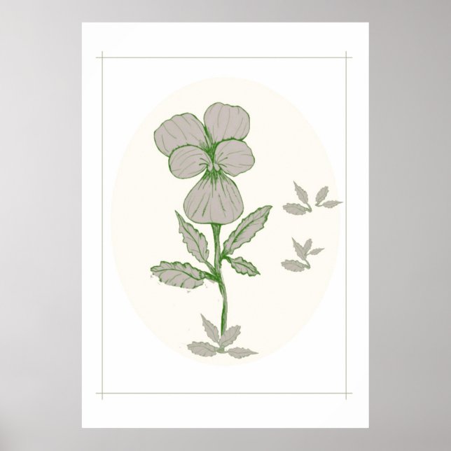 Poster de arte de flores (Frente)