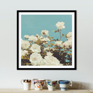 Póster de Arte de Foto de Jardín Floral de Rosas M