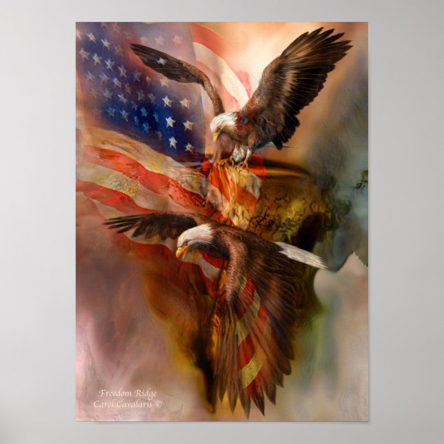 Poster de arte de Freedom Ridge-Eagle/Imprimir (Frente)