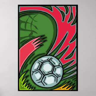 Poster de arte de fútbol