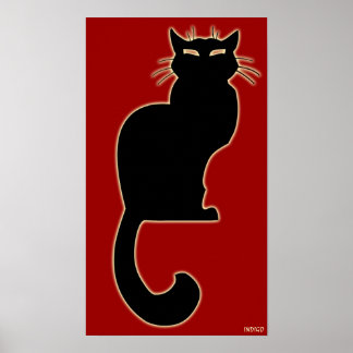 Póster de arte de gato Gatos rojos Impresiones Pós