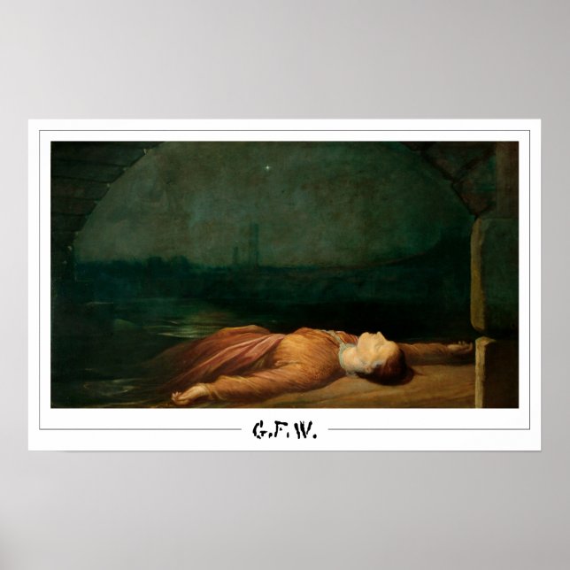Póster de arte de George Frederic Watts Zedign #55 (Frente)