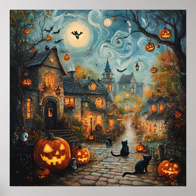 Poster de arte de Ghost Village (Frente)