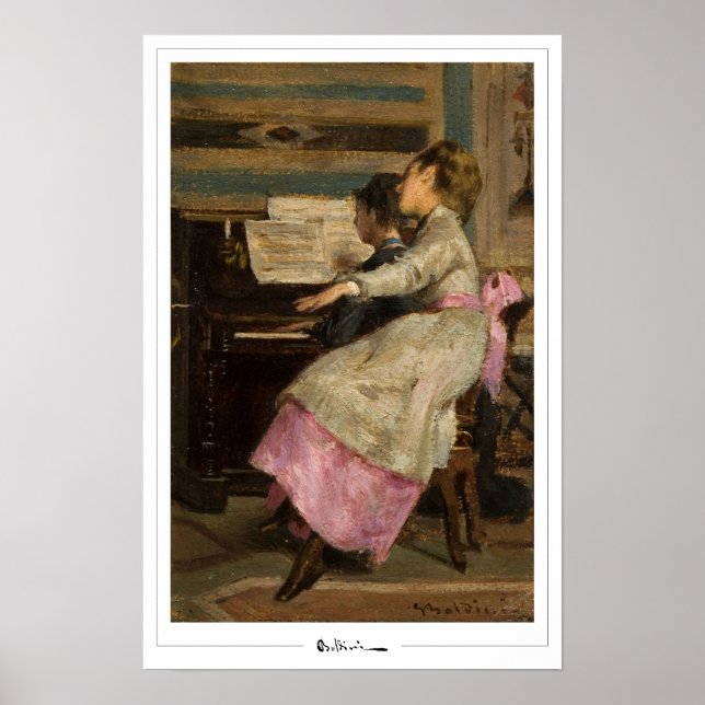 Póster de arte de Giovanni Boldini Zedign #599 (Frente)