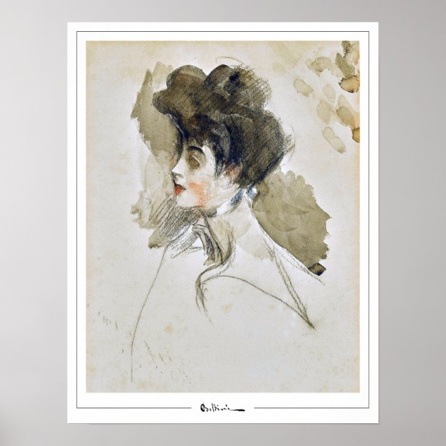 Póster de arte de Giovanni Boldini Zedign #615 (Frente)