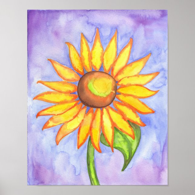 Póster de arte de girasol (Frente)