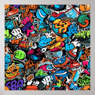 Poster de arte de graffiti