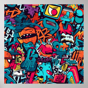 Poster de arte de graffiti