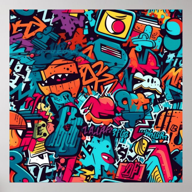 Poster de arte de graffiti (Frente)