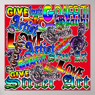 Poster de arte de graffiti