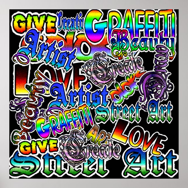 Poster de arte de graffiti (Frente)