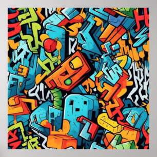 Poster de arte de graffiti