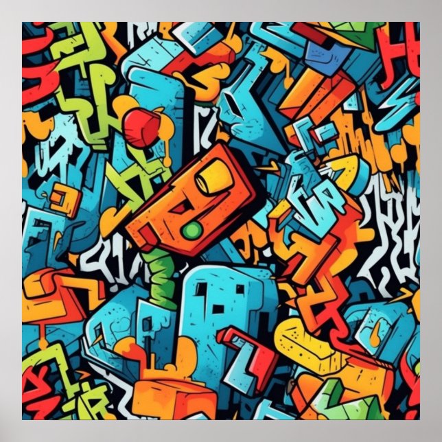 Poster de arte de graffiti (Frente)