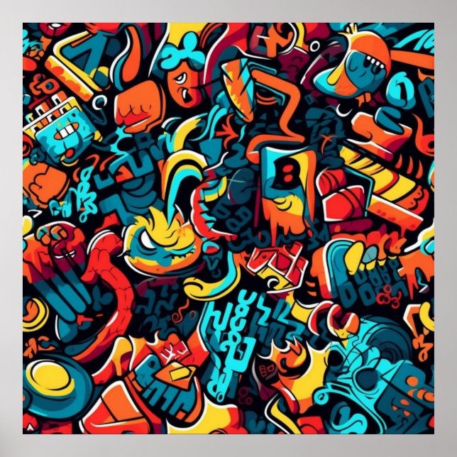 Poster de arte de graffiti (Frente)