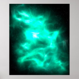 Poster de arte de Green Energy Galaxy