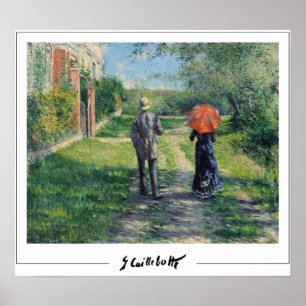 Póster de arte de Gustave Caillebotte Zedign #14
