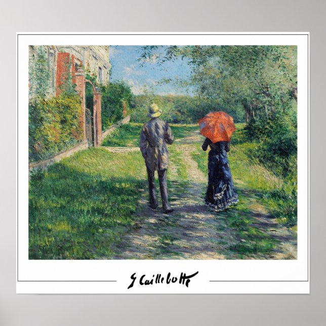 Póster de arte de Gustave Caillebotte Zedign #14 (Frente)