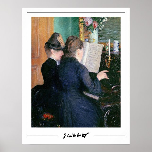 Póster de arte de Gustave Caillebotte Zedign #207 (Frente)