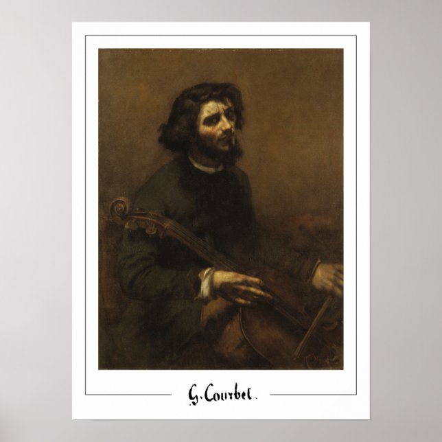 Póster de arte de Gustave Courbet Zedign #245 (Frente)