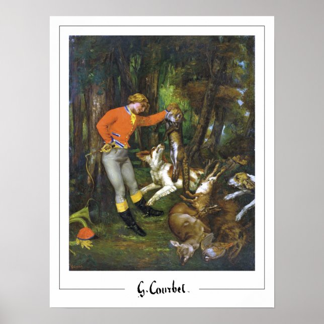 Póster de arte de Gustave Courbet Zedign #302-2 (Frente)