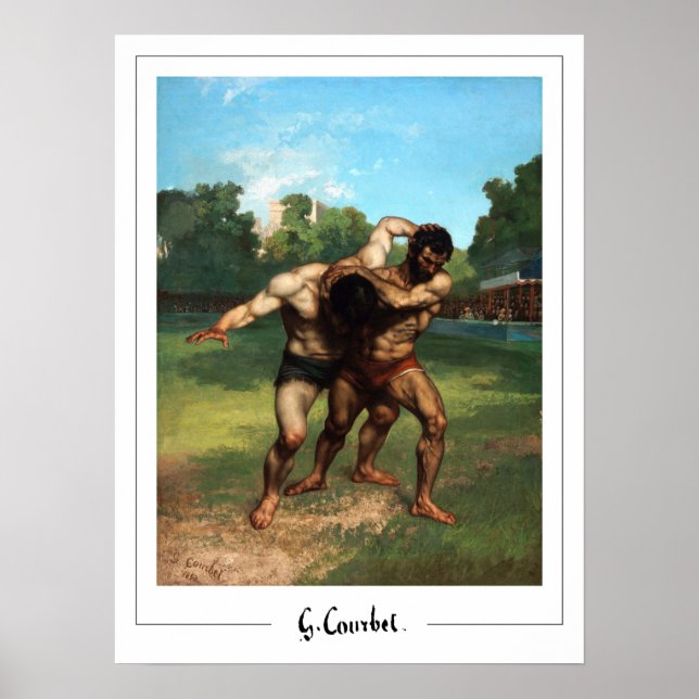 Póster de arte de Gustave Courbet Zedign #318 (Frente)