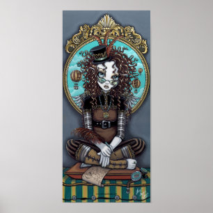 poster de arte de hadas de Punk de vapor "Lucy"